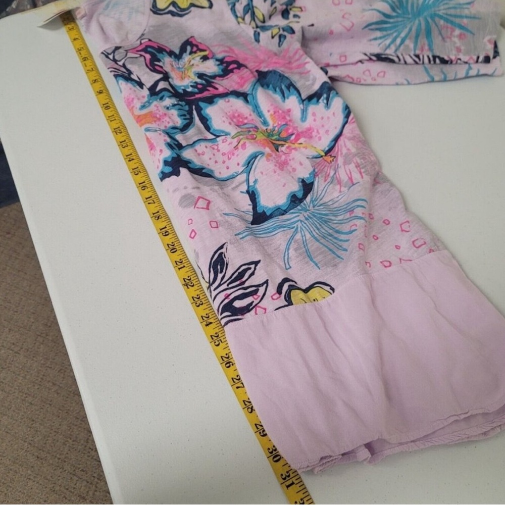 NWT Fresh Produce Cabana Bright Windfall Floral Tunic - Daylilly 1X 2X - Picture 8 of 12